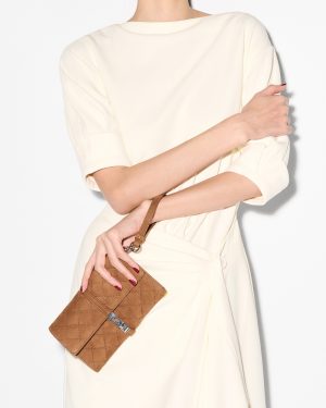 Brown Nubuck Astor Convertible Crossbody