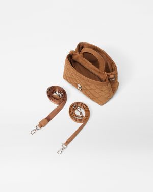 Brown Nubuck Mini Astor Top Handle