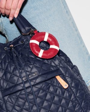 Multi leather Buoy Charm