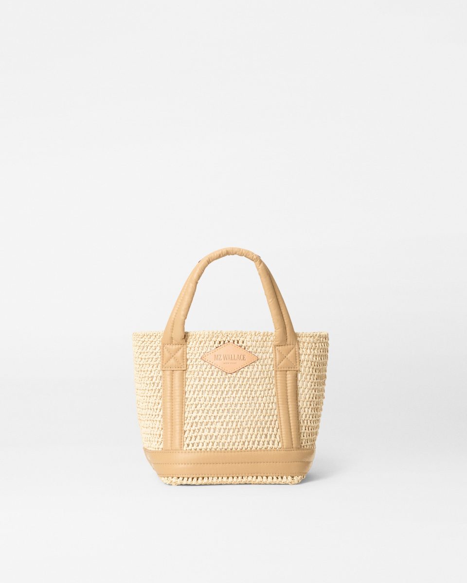 Crochet/Camel Mini Crochet Tote