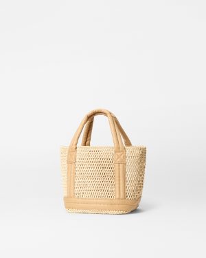 Crochet/Camel Mini Crochet Tote