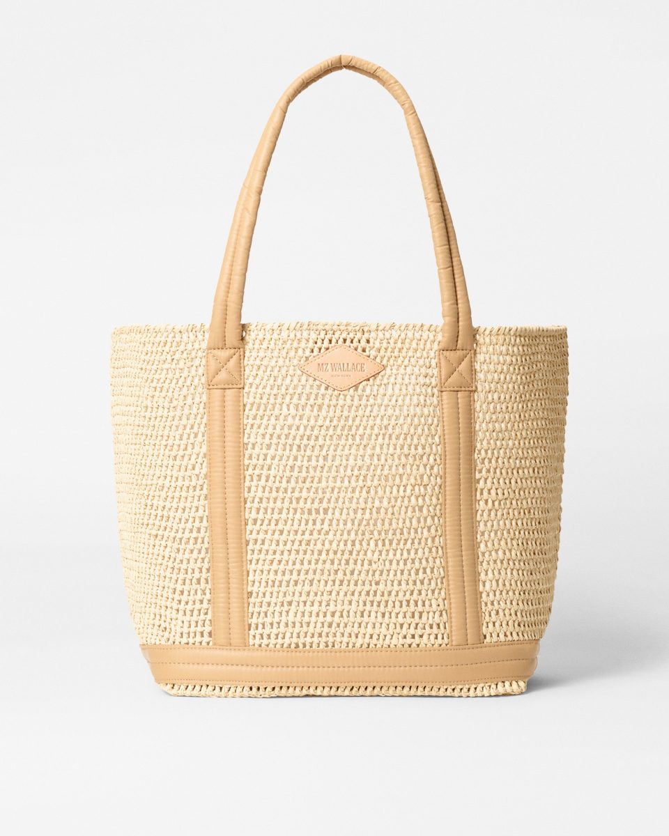 Crochet/Camel Medium Crochet Tote