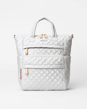 Oyster Metallic Medium Utility Backpack