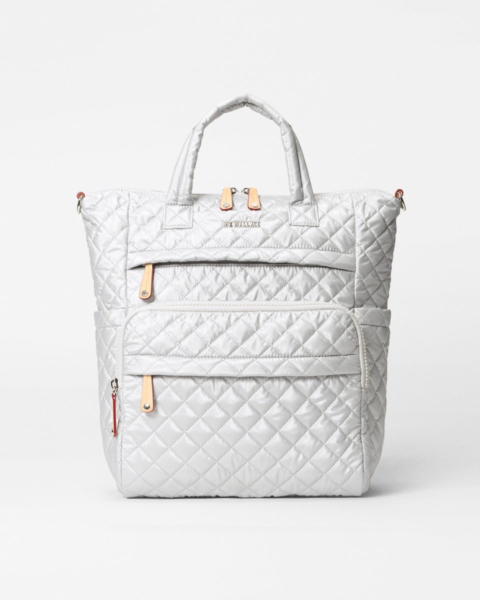 Oyster Metallic Medium Utility Backpack