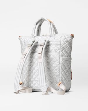 Oyster Metallic Medium Utility Backpack