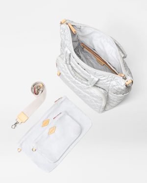 Oyster Metallic Medium Utility Backpack