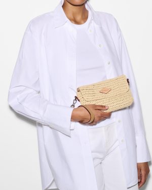 Crochet/Camel Crochet Convertible Crossbody