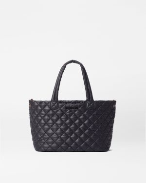 Black Small Metro City Tote