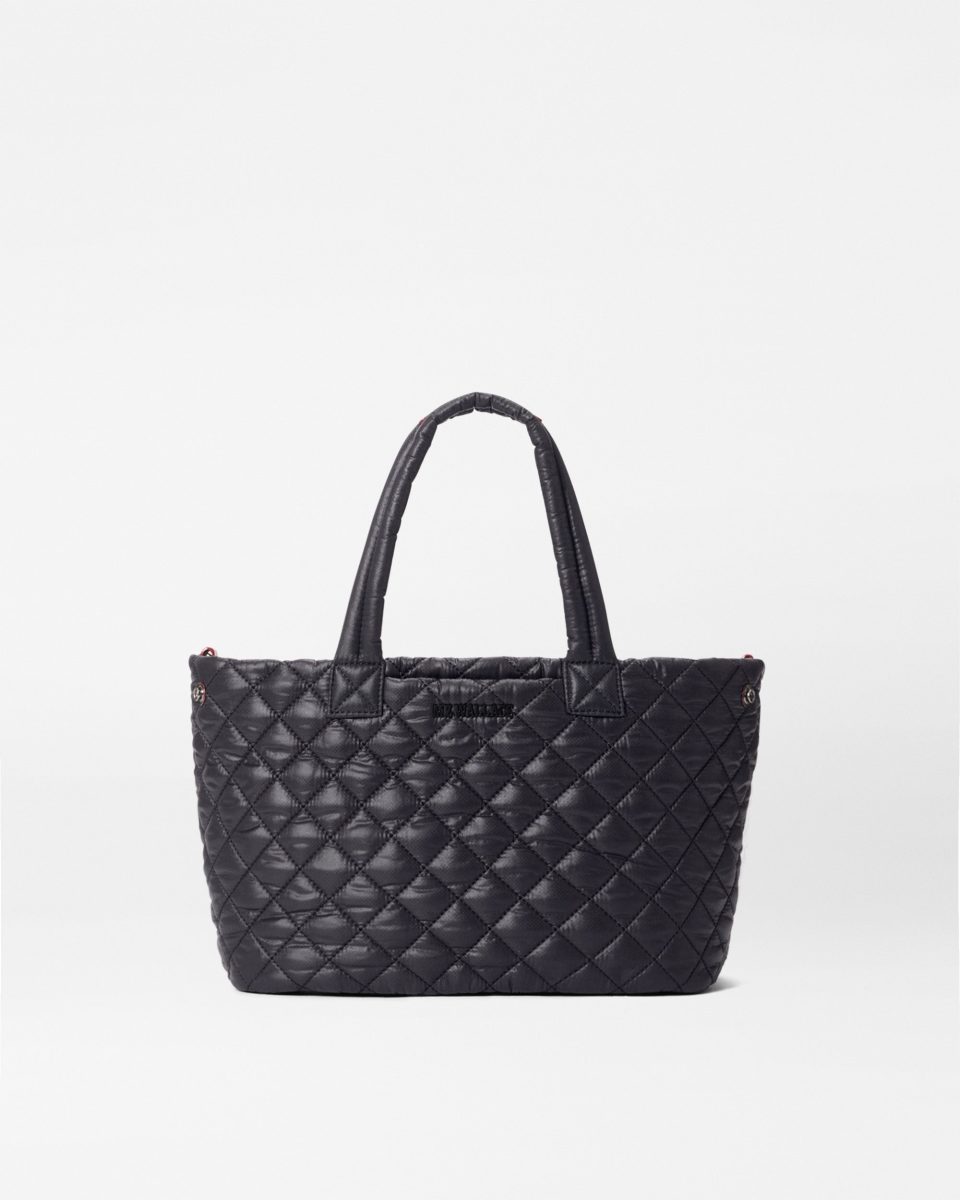Black Small Metro City Tote