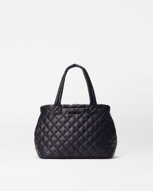 Black Small Metro City Tote