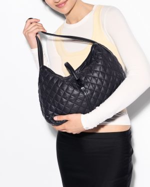 Black Astor East West Tote