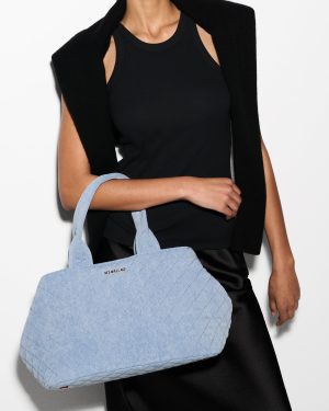 True Light Denim Medium Metro City Tote