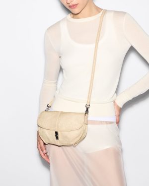 Buff Mesh Small Astor Convertible Clutch