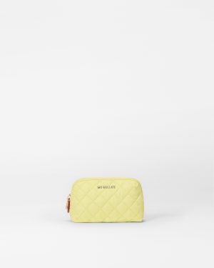 Celery Small  Double Zip Cosmetic