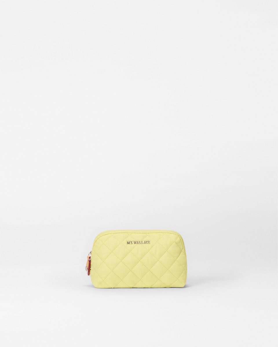 Celery Small  Double Zip Cosmetic