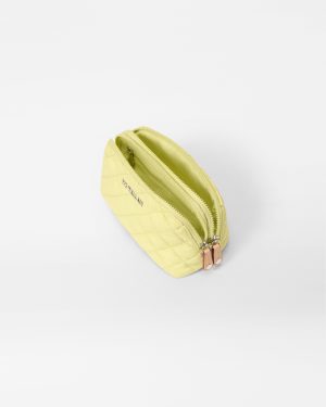 Celery Small  Double Zip Cosmetic